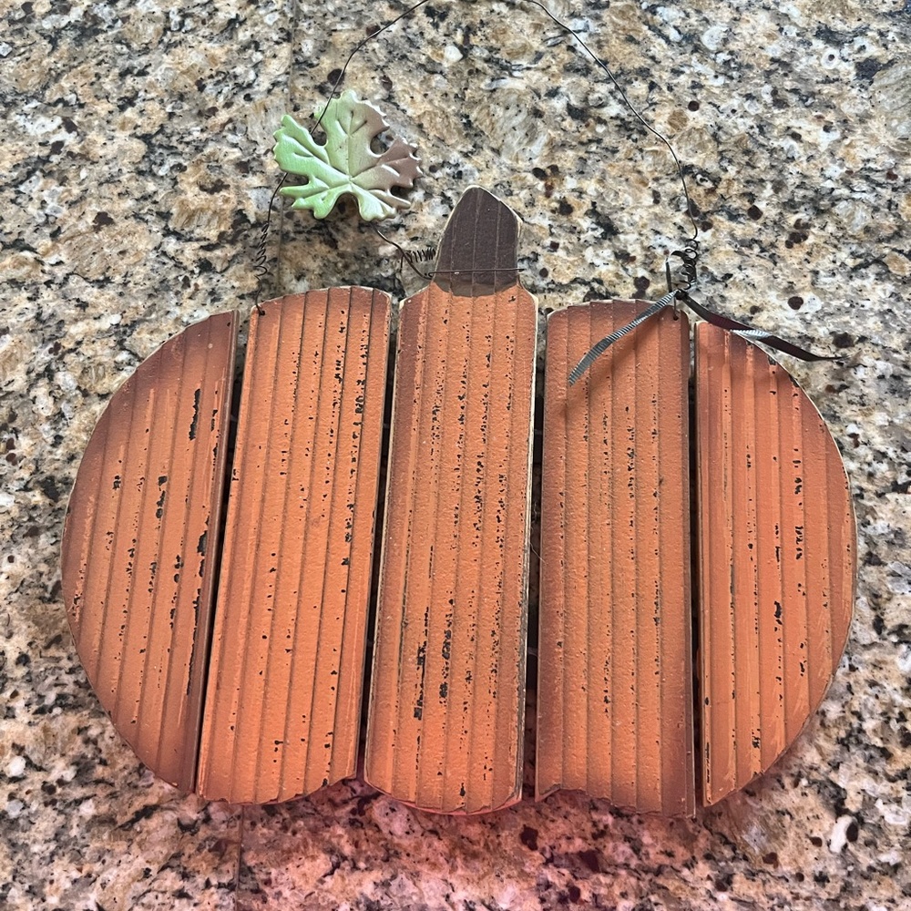 Rustic Wooden Pumpkin Wall/door  Hanger